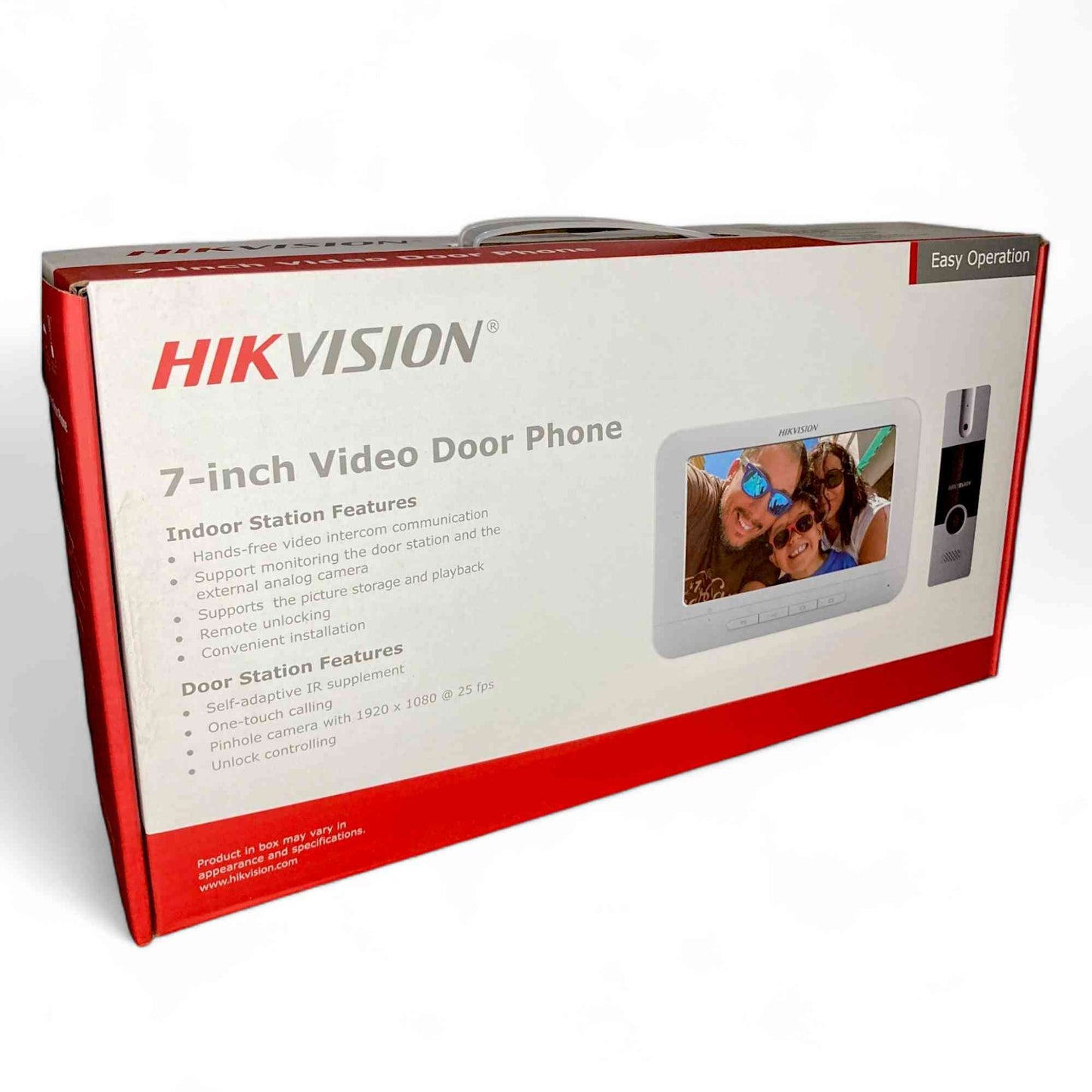 Hikvision KIS-204T Villa Analog Video Door Phone + Hawk Vision Electronic Lock +Hawk Vision Access Control + Hawk Vision 4 CH SMPS + CP Plus Cat6 Cable 100Mtr