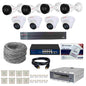 CP Plus 8 Channel NVR with 2MP IP 4 Audio Bullet CP-UNC-TA21PL3C & 4 Audio Dome Cameras CP-UNC-DA21PL3C + 4 TB HDD + 2 Roll Cat6 100 meter Cable + 8 Port POE Switch + 2U Rack + 3M HDMI Cable + Junction Box 8 Pc & RJ45 16 Pc Full Combo Kit