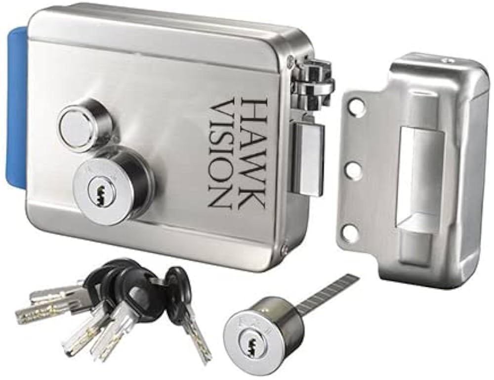 Hawk Vision IP Network Video Door Phone HV-IPK-VL-802 VDP Setup + Electronic Stainless Steel Lock + RFID Access Control