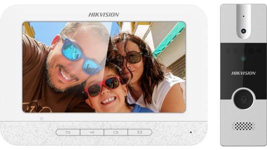 Hikvision KIS-204T Villa Analog Video Door Phone + Hawk Vision Electronic Lock +Hawk Vision Access Control + Hawk Vision 4 CH SMPS