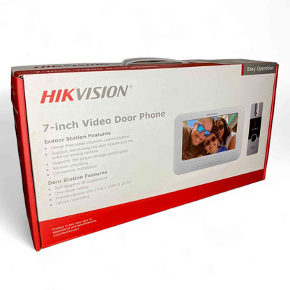 Hikvision KIS-204T Villa Analog Video Door Phone + Hawk Vision Electronic Lock +Hawk Vision Access Control + Hawk Vision 4 CH SMPS + CP Plus Cat6 Cable 100Mtr