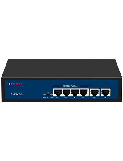 CP Plus 4 Channel NVR with 2MP IP 2 Bullet CP-UNC-TA21PL3 & 2 Dome Cameras CP-UNC-DA21PL3 + 1 TB HDD + Cat6 100 meter Cable + 4 Port POE Switch + 3M HDMI Cable + Junction Box 4 Pc & RJ45 8 Pc Full Combo Kit